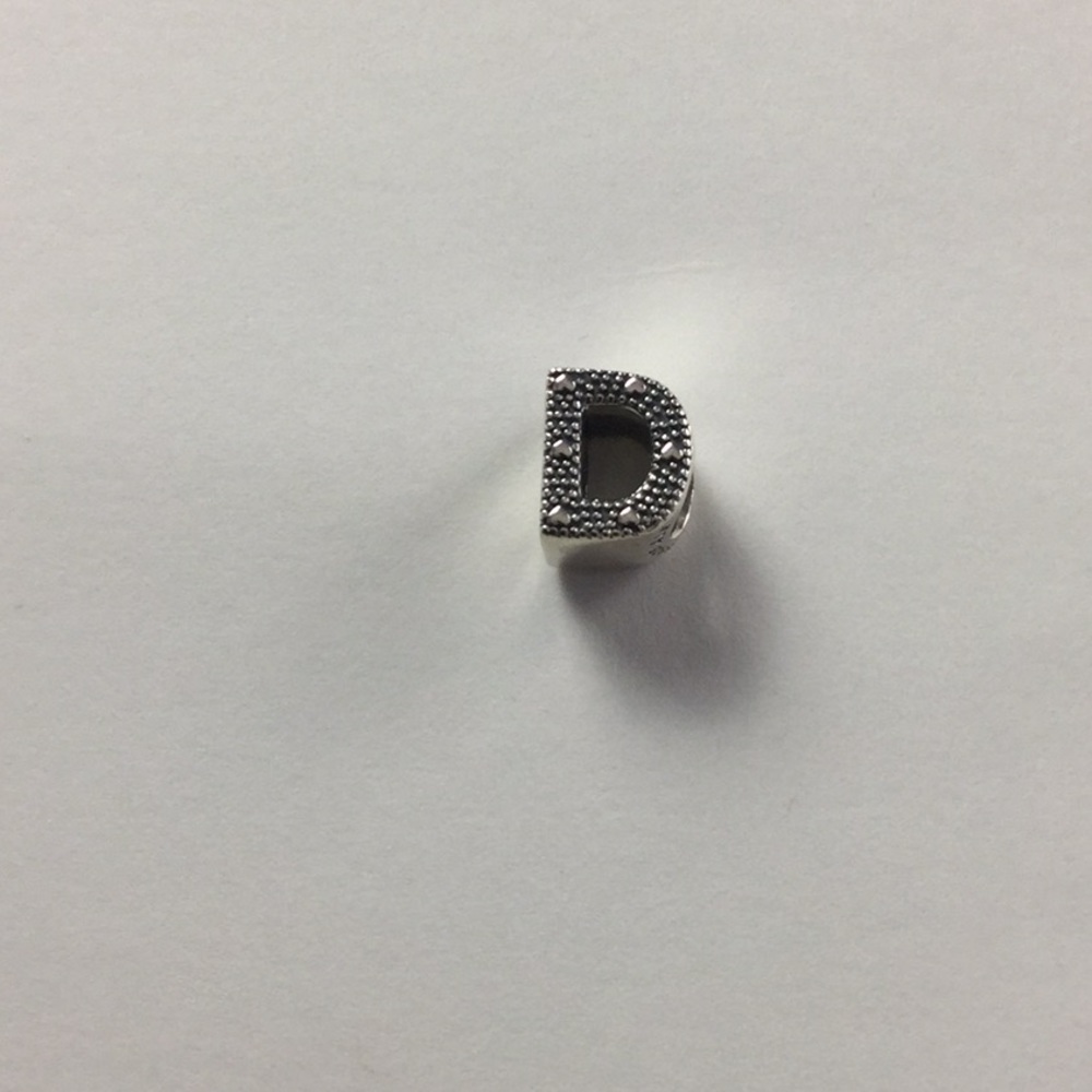 Pandora Initial D Charm Sterling Silver  NWOT